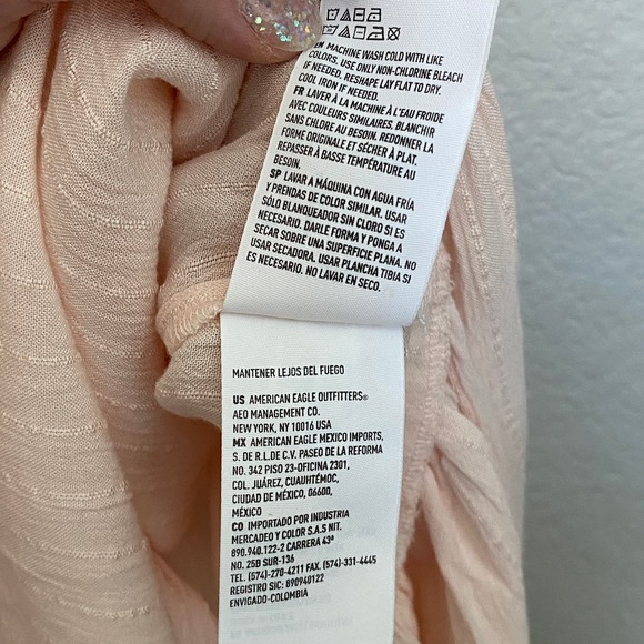 American Eagle Flowy Pink Tank Top Size Small NEW - Picture 3 of 7